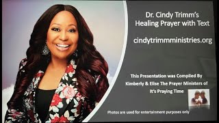 Healing Prayer by Dr. Cindy Trimm Text Video