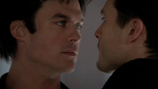 The Vampire Diaries 7x19 Damon threatens Enzo, Bonnie tells him that she loves him