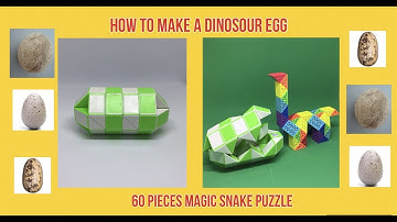How To Make A Dinosaur Egg - 60 Pieces Magic Snake Puzzle