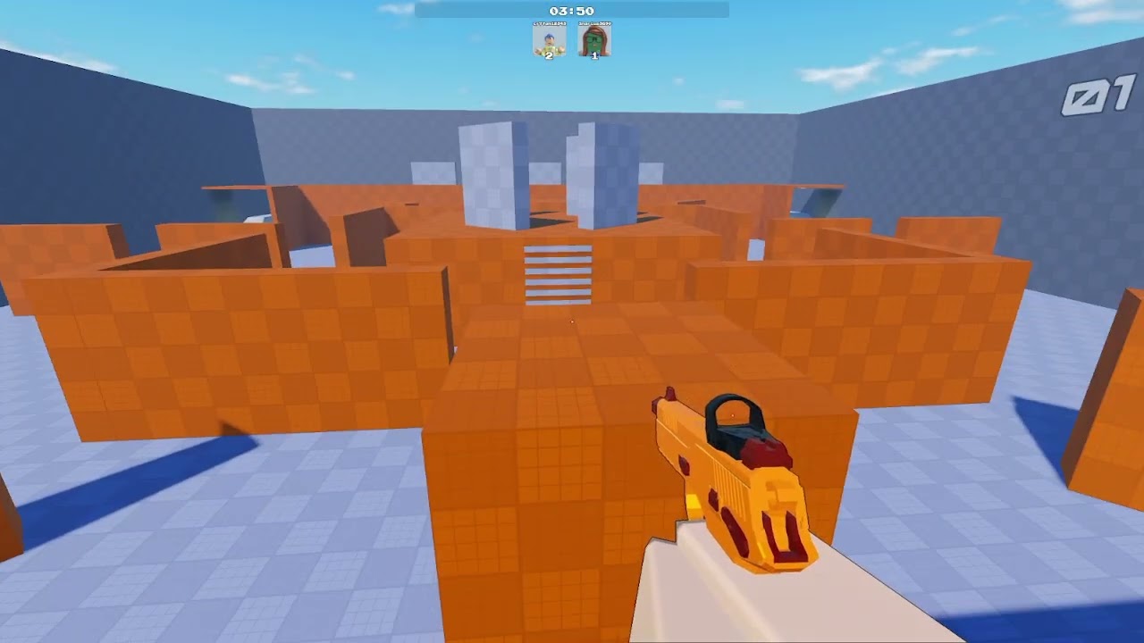 Me and Zac playing pistol arena