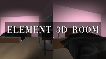 3D ROOM ON AFTER EFFECTS ELEMENT 3D