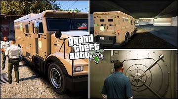 HOW to GET INSIDE the GOLDEN BANK VAULT and Get UNLIMITED MONEY! GTA 5 *Secret Golden Money Truck*