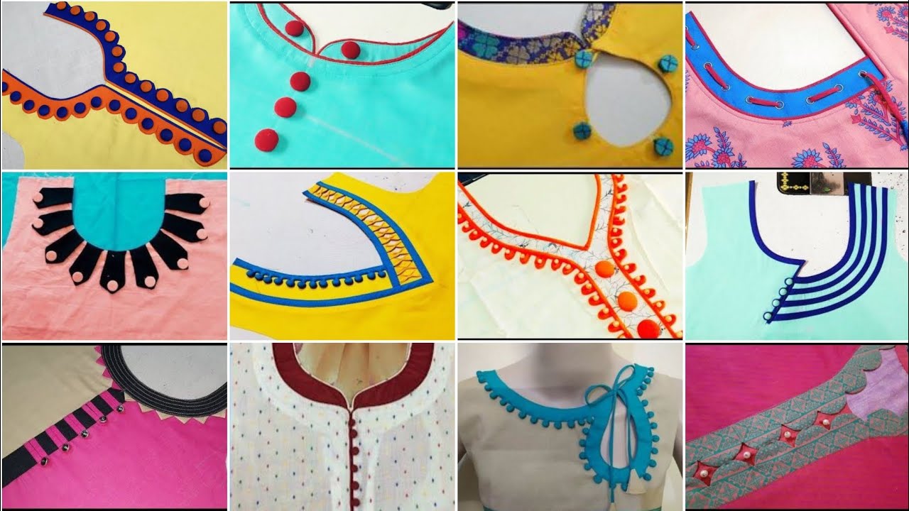 Simple Neck Fusing Design Simple neck design2024/New neckline design😍/kurti neck design/latest ...