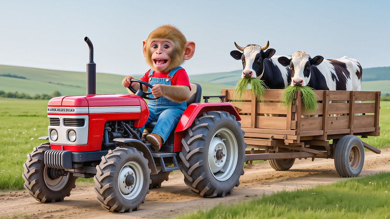 ⭐ 🐒🔥 Monkey NaNa’s SHOCKING Rescue! Injured Cow Crying for Help on the Farm! 😱❤️