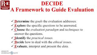 Evaluation framework UID