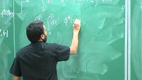 Vijay Shenoy - Review of many body field theory   III