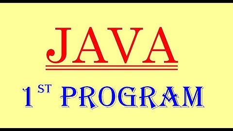 JAVA FIRST PROGRAM in GUJARATI