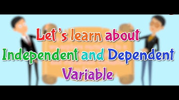 Variable Song, Independent and Dependent Variables #variables