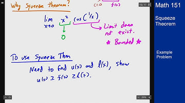 Calculus 1 - Example Problem - Squeeze Theorem