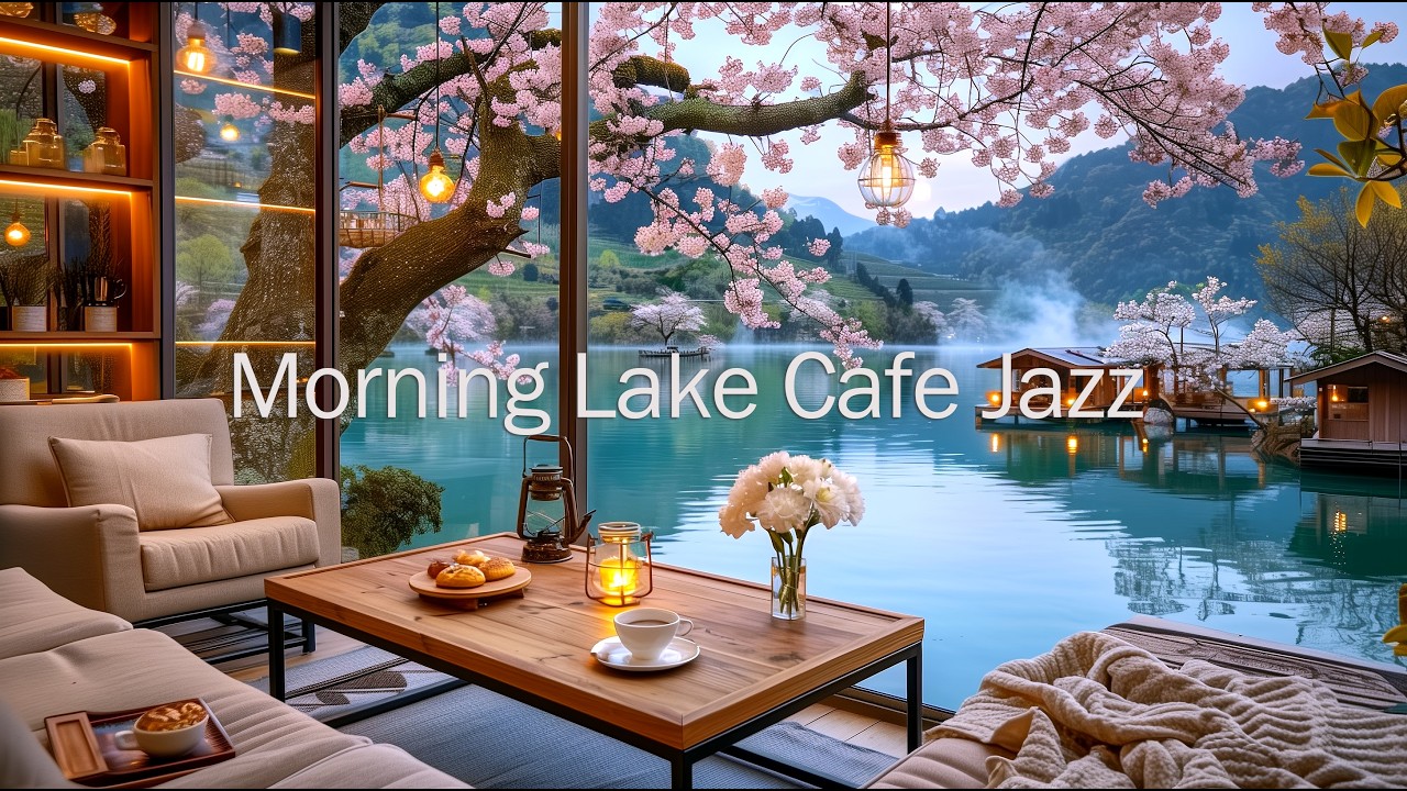 Cozy Lakeside Morning Cafe BGM ☕ Relaxing Jazz Music for Work & Study (2 Hours)