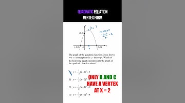 Quadratic Equation Vertex Form SAT ACT Review