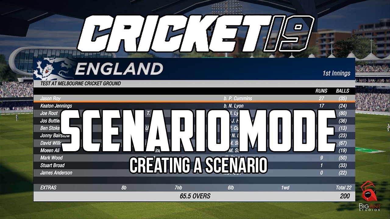 CRICKET 19: SCENARIO MODE DESIGNER
