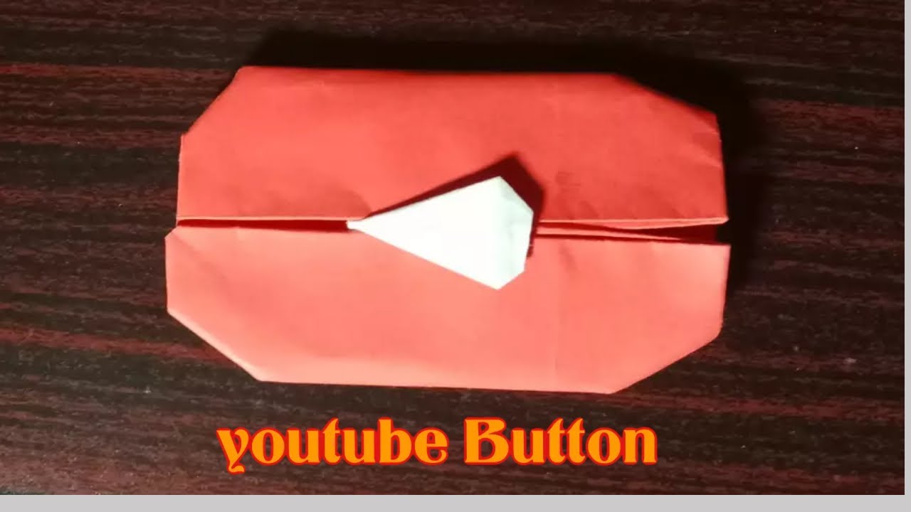 How to make an origami easy youtube play Button/ Make youtube Button ...