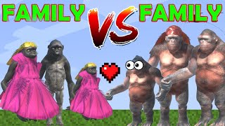 FAMILY VS FAMILY - WHO IS THE STRONGEST MONSTERS - MONSTER SCHOOL