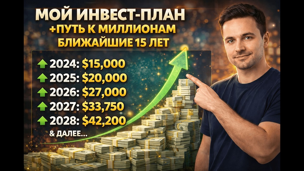 Мой инвестиционный план на 15 лет | Путь к $1,000,000
