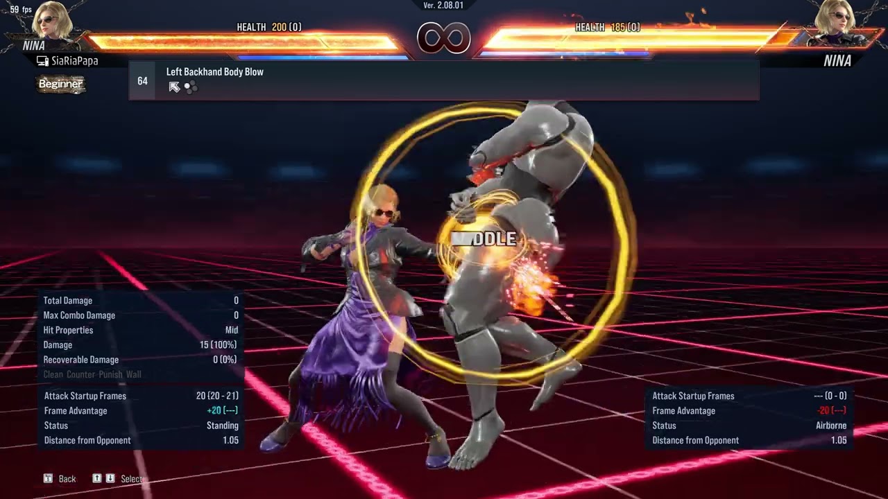 064. Left Backhand Body Blow