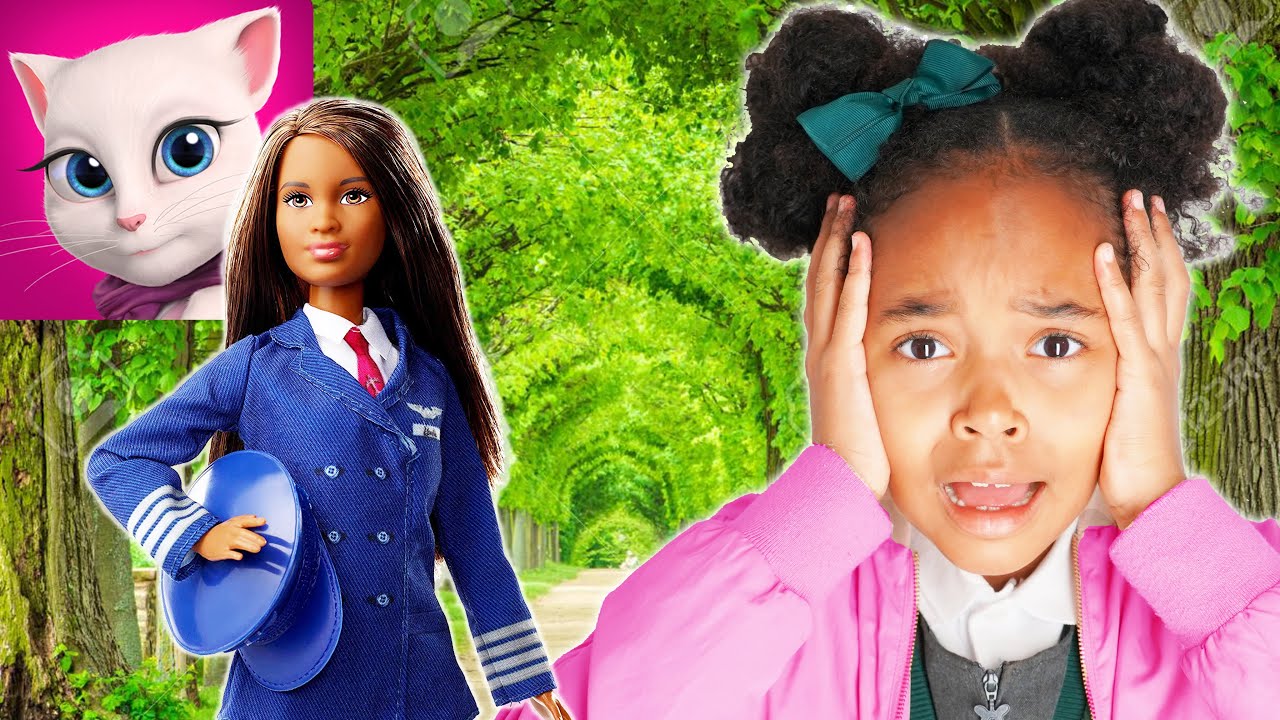 Talking ANGELA TRANSFORME MAMAN en POUPÉE Barbie girl ! Verity Kid Pretend Play kids anka