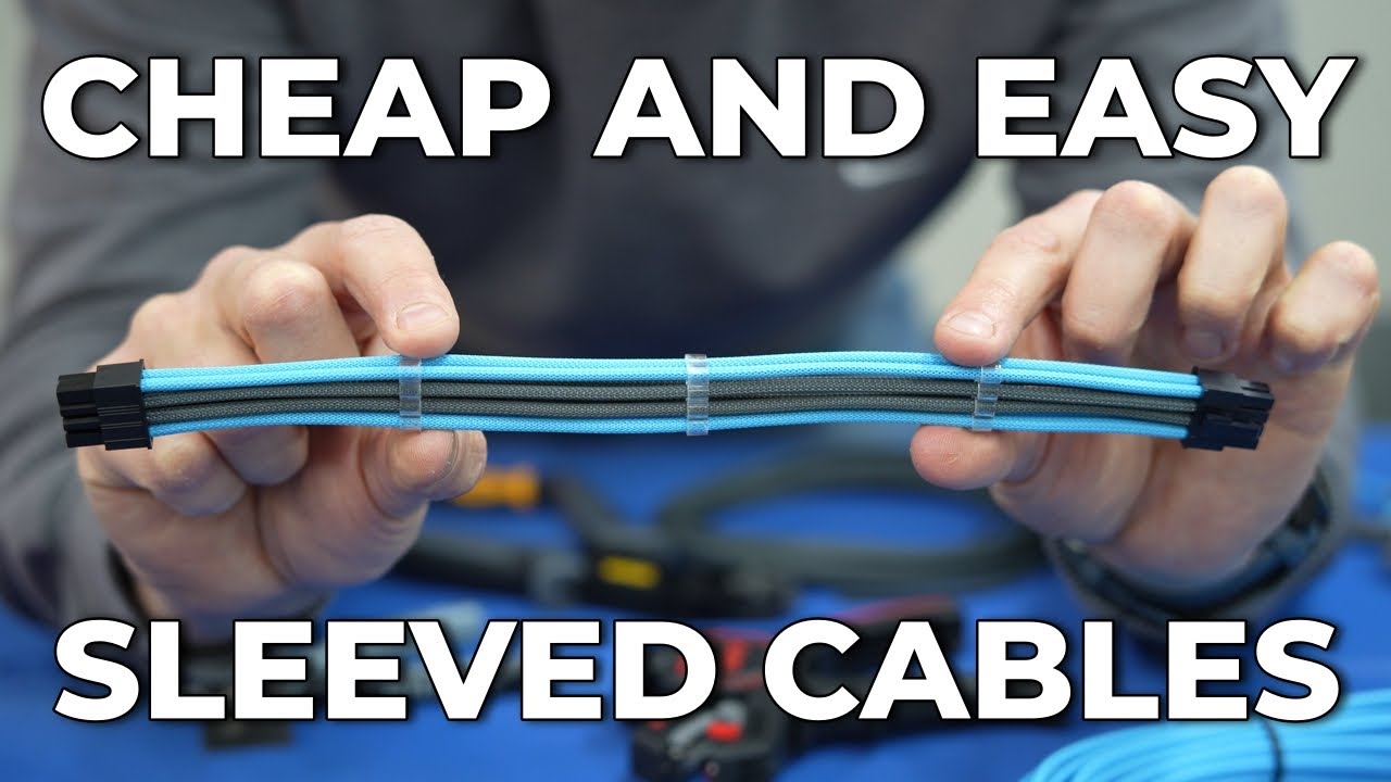 EASIEST Way to Sleeve Your PC Cables (No Expensive Tools!)