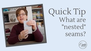 What are "nested" seams?