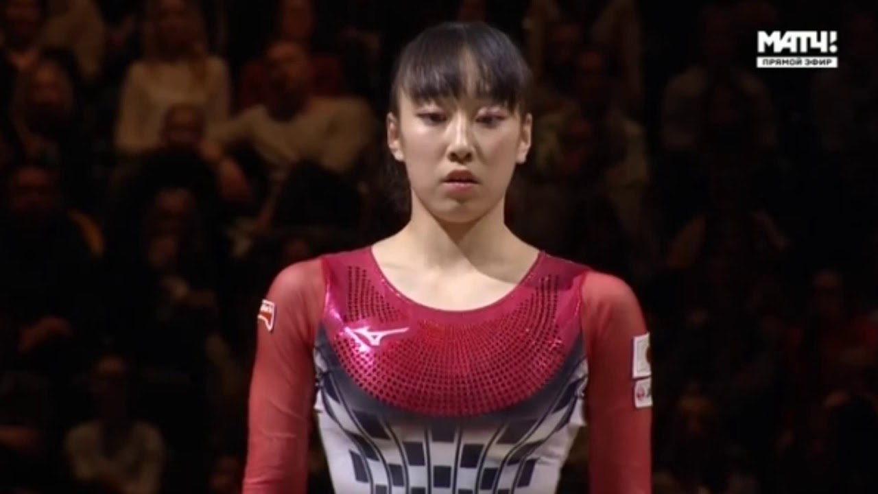 20190323WCイギリス 梶田凪 平均台 - YouTube