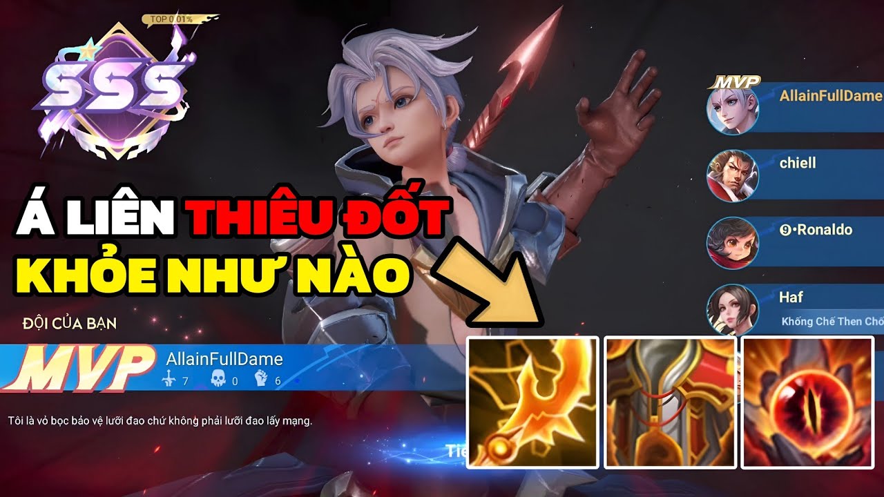 Lối Chơi Á Liên Thiêu Đốt Lên Trang Bị Giống Allain Thiêu Đốt Bên Liên Quân Cực Mạnh