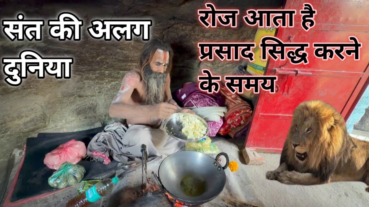 संत की अलग दुनिया ना किसी से मतलब और ना ही किसी से दोस्ती जंगल में करते हैं घोर तपस्या