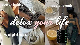 DETOX your life before 2024! fasting, social cleanse, habit tracking, etc..
