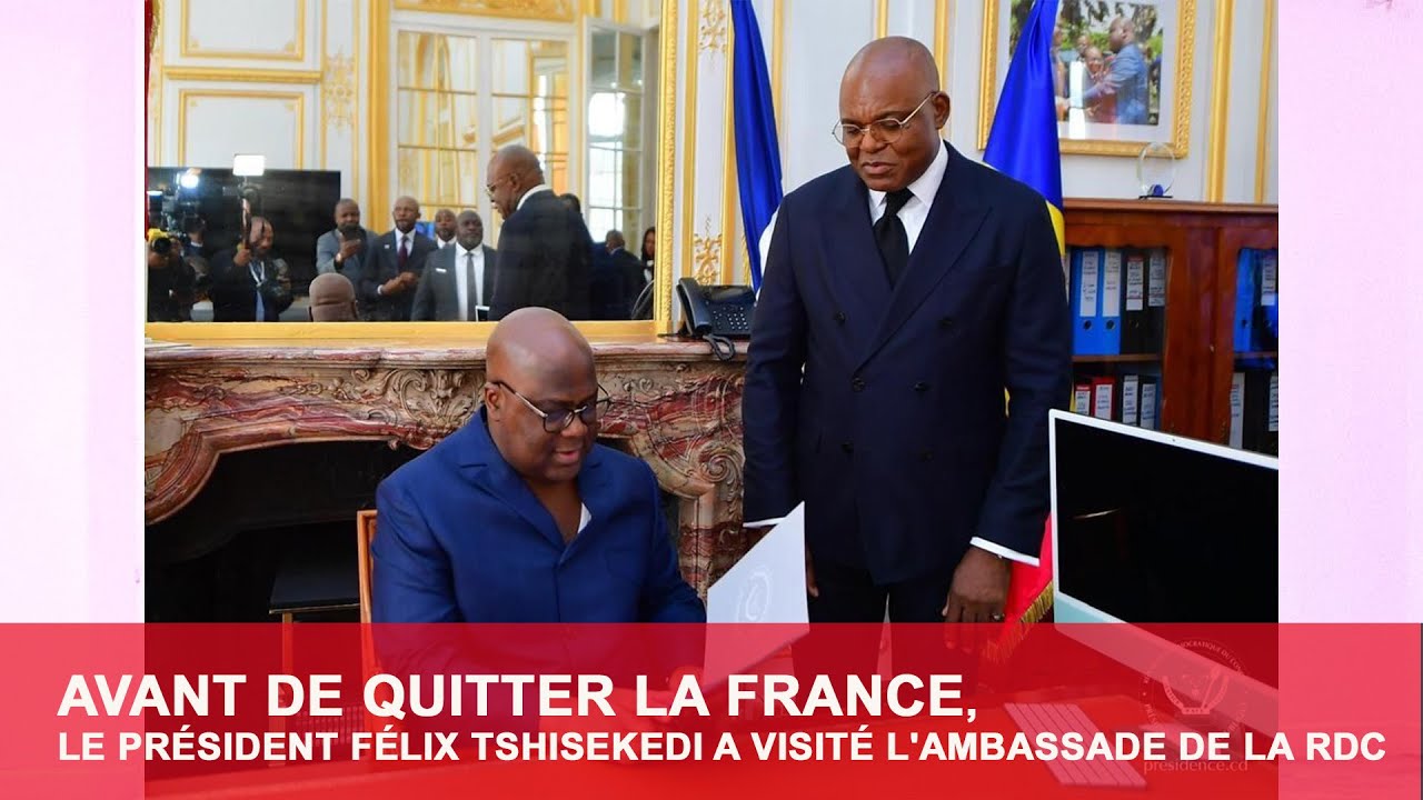 F. TSHISEKEDI A L' AMBASSADE DE LA RDC EN FRANCE   NO COMMENT 2 | Frenzi NZINGA | b-oneuropa