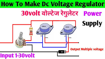 How to make voltage regulator || using 2n3055 transistor || transistor project