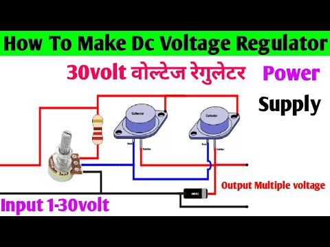 How to make voltage regulator || using 2n3055 transistor || transistor project