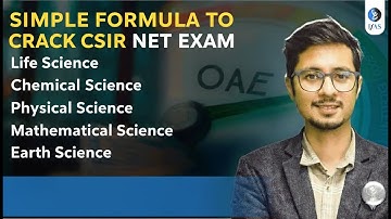 Simple formula to crack CSIR NET EXAM