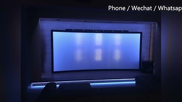 XY Screens Sound Max 4K/8K applications: Fixed frame projector screen / motorized projector screen