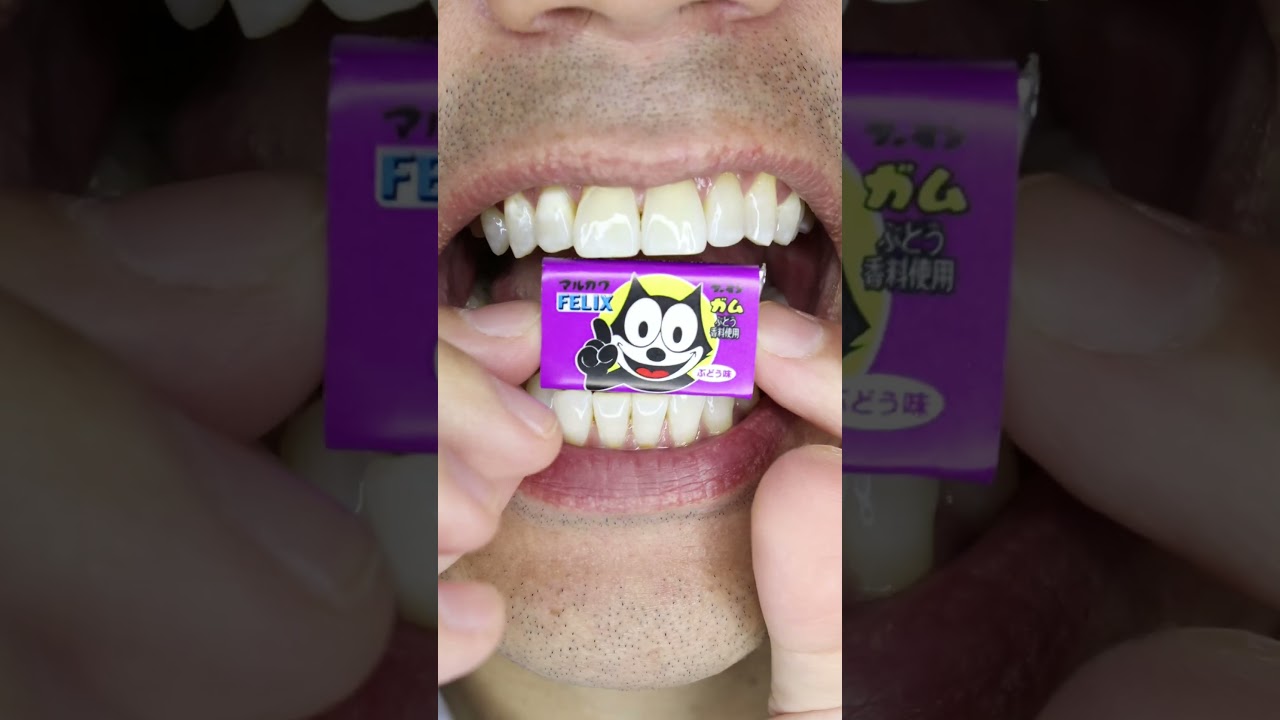 ASMR | Marukawa Felix the Cat Chewing Gum 