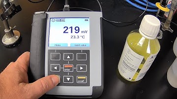SE 554 ORP Sensor Calibration with Portable Meter