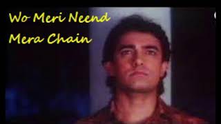 Wo Meri Neend Mera Chain Mujhe Song/ Hum Hain Rahi Pyar Ke / Juhi Chawla /Aamir Khan / Sadhna Sargam