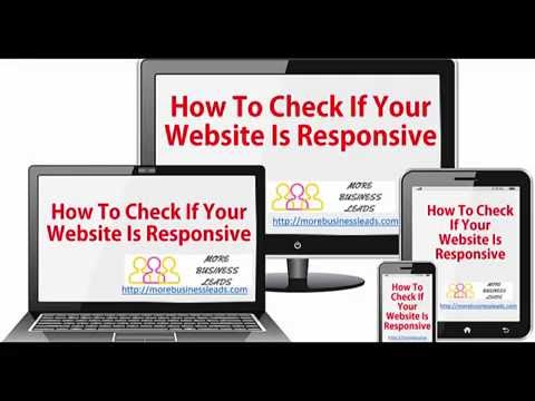 How to check if your website is responsive or mobile friendly - YouTube