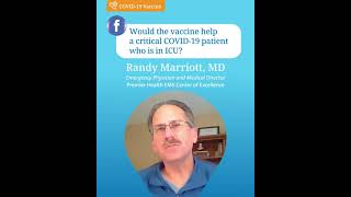 Would The Vaccine Help A Critical COVID-19 Patient Who Is In the ICU?