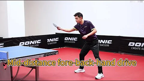 2025 latest Zhang Jike: Learn Table Tennis from Scratch 5-Mid-distance forehand and backhand drive