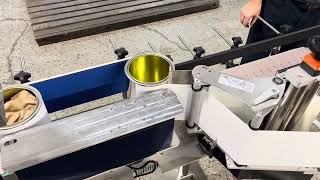 Gallon Paint Can Labeling Machine , Automatic Can Labeler - JDA