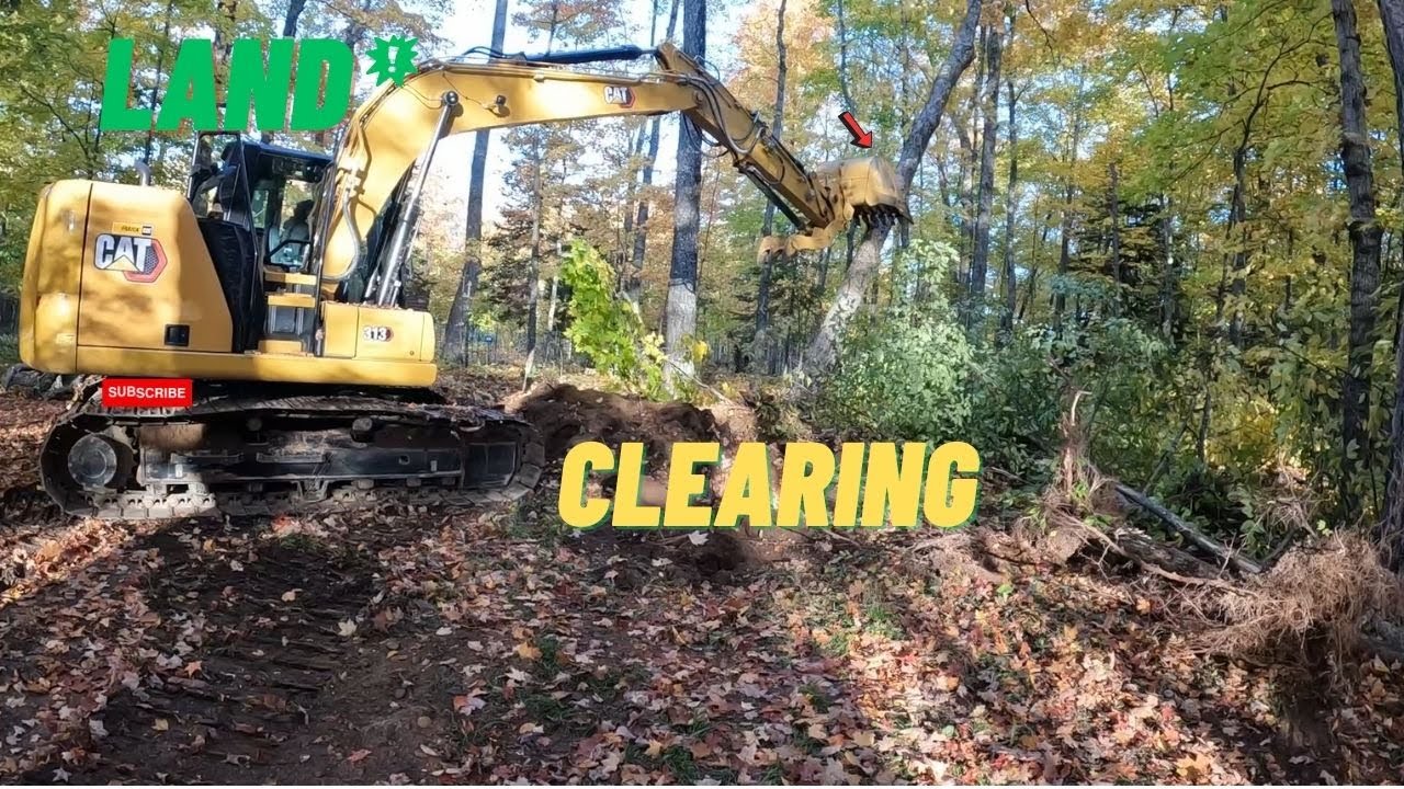 Clearing Land For Parking Pad. Never Finished The Filming - YouTube