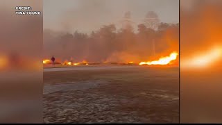 500 acres burned in wildfire