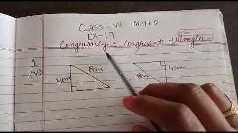 Q(v to vii) ch-19 Congruency class VII ICSE BOARD maths by love with mathematics