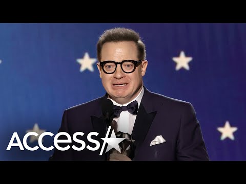 Brendan Fraser Cries In 2023 Critics Choice Awards Speech