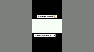 naruto's speed😮#short