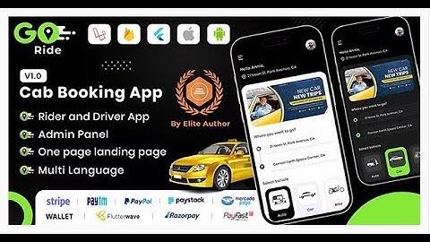 GORIDE | InDriver Clone | Flutter Complete Taxi Booking Solution with Bidding Option