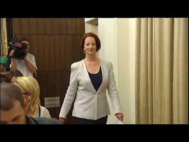 A look back at Julia Gillard's tumultuous three years in power class=