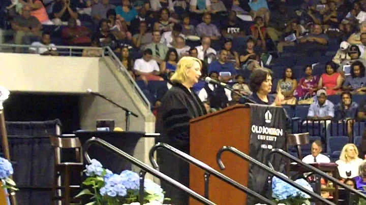 Nancy Kirkpatrick giving the keynote speech at the...