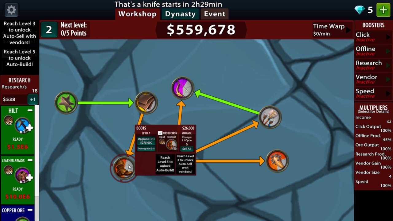 CRAFTING IDLE CLICKER Angespielt Deutsch German YouTube