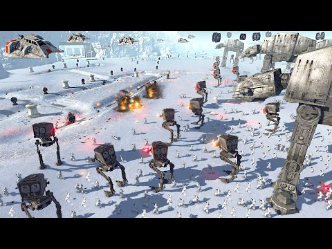 Largest Stormtrooper Invasion of HOTH TRENCHES Ever - Men
