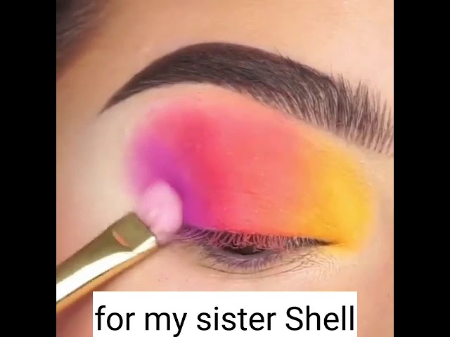 I do the tropic shadow for my bestie Shell 🎵🎵 class=